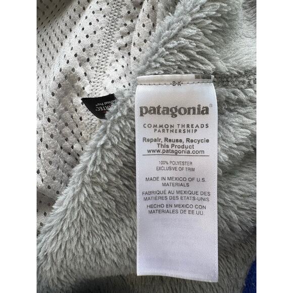 Patagonia Women's Re-Tool Snap-T Pullover Sweatshirt Gray Blue Size Small Fleece - Picture 7 of 8